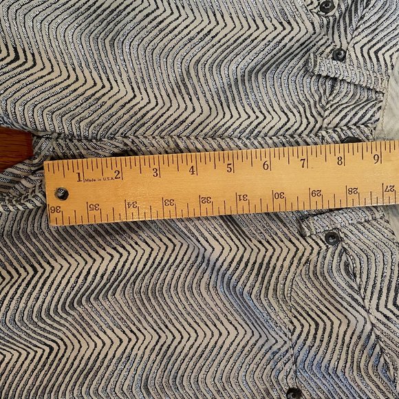 rag & bone Zebra Women's Metallic Jean Tag Size 28 Silver Black Made in the USA - Picture 11 of 13